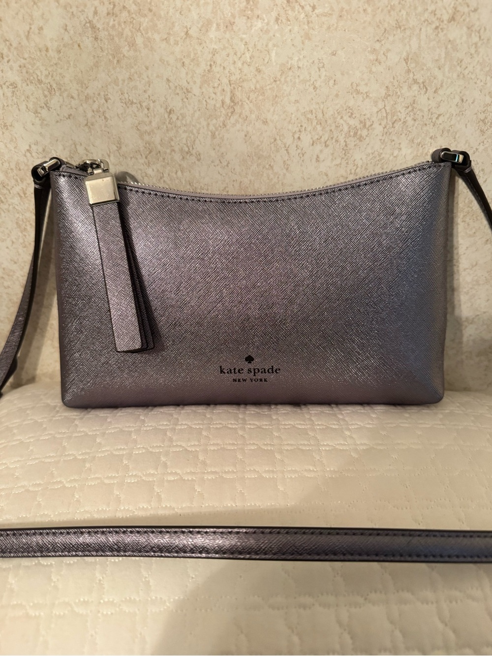 kate spade Iridescent Gunmetal Crossbody Bag